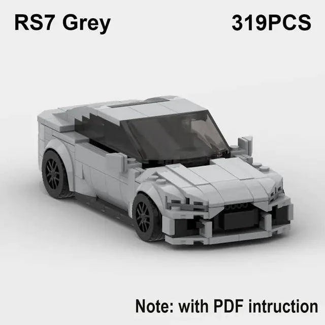 Experience the Thrill of Speed with RS6 Avant, R8 GT3, and RS7 Sports Car Building Blocks Toy - Home Kartz