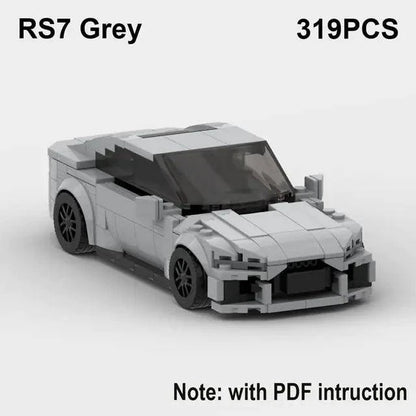 Experience the Thrill of Speed with RS6 Avant, R8 GT3, and RS7 Sports Car Building Blocks Toy - Home Kartz