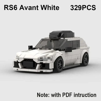 Experience the Thrill of Speed with RS6 Avant, R8 GT3, and RS7 Sports Car Building Blocks Toy - Home Kartz