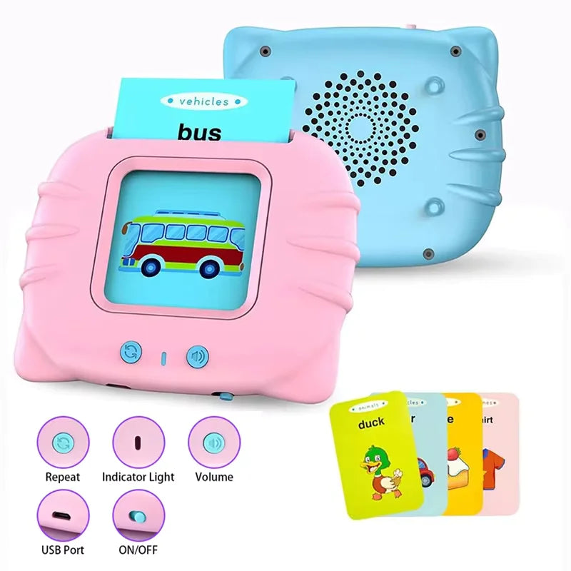 Master Words: Children’s Early Education English Learning Card Machine! 🗣️📚