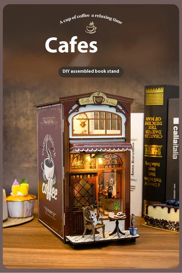 Turn Creativity into Art - DIY Wooden Café Model for Hobbyists & Dreamers!