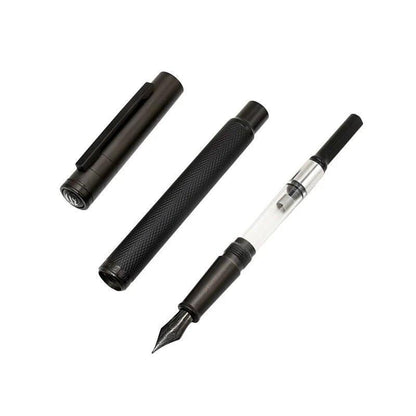 Samurai Black Metal Fountain Pen - The Perfect Fusion of Elegance and Precision - Home Kartz