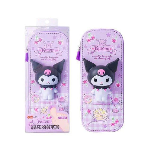 Sanrio PU Large Capacity Pencil Case | Stress Relief Tool for Kids - Home Kartz