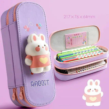 Sanrio PU Large Capacity Pencil Case | Stress Relief Tool for Kids - Home Kartz