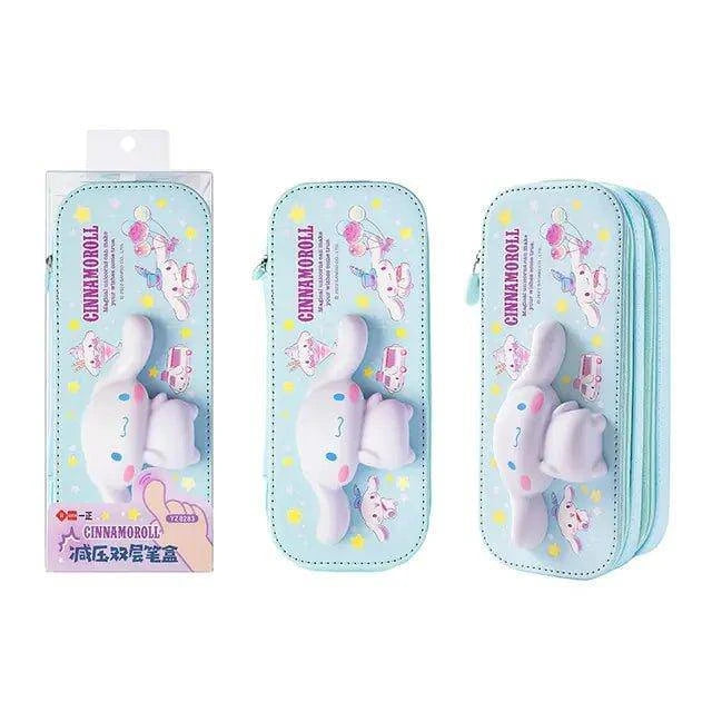 Sanrio PU Large Capacity Pencil Case | Stress Relief Tool for Kids - Home Kartz