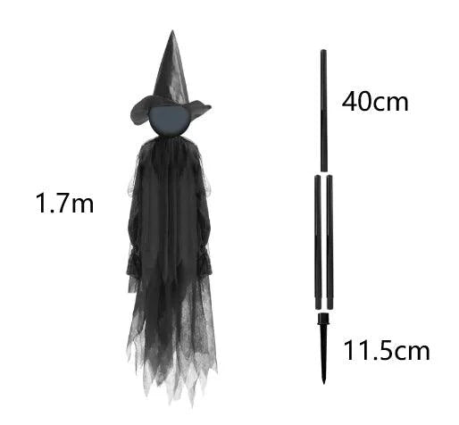 Scary Halloween Witch Decoration – 3-Pack Glowing, Screaming Witches for Ultimate Spooky Decor - Home Kartz