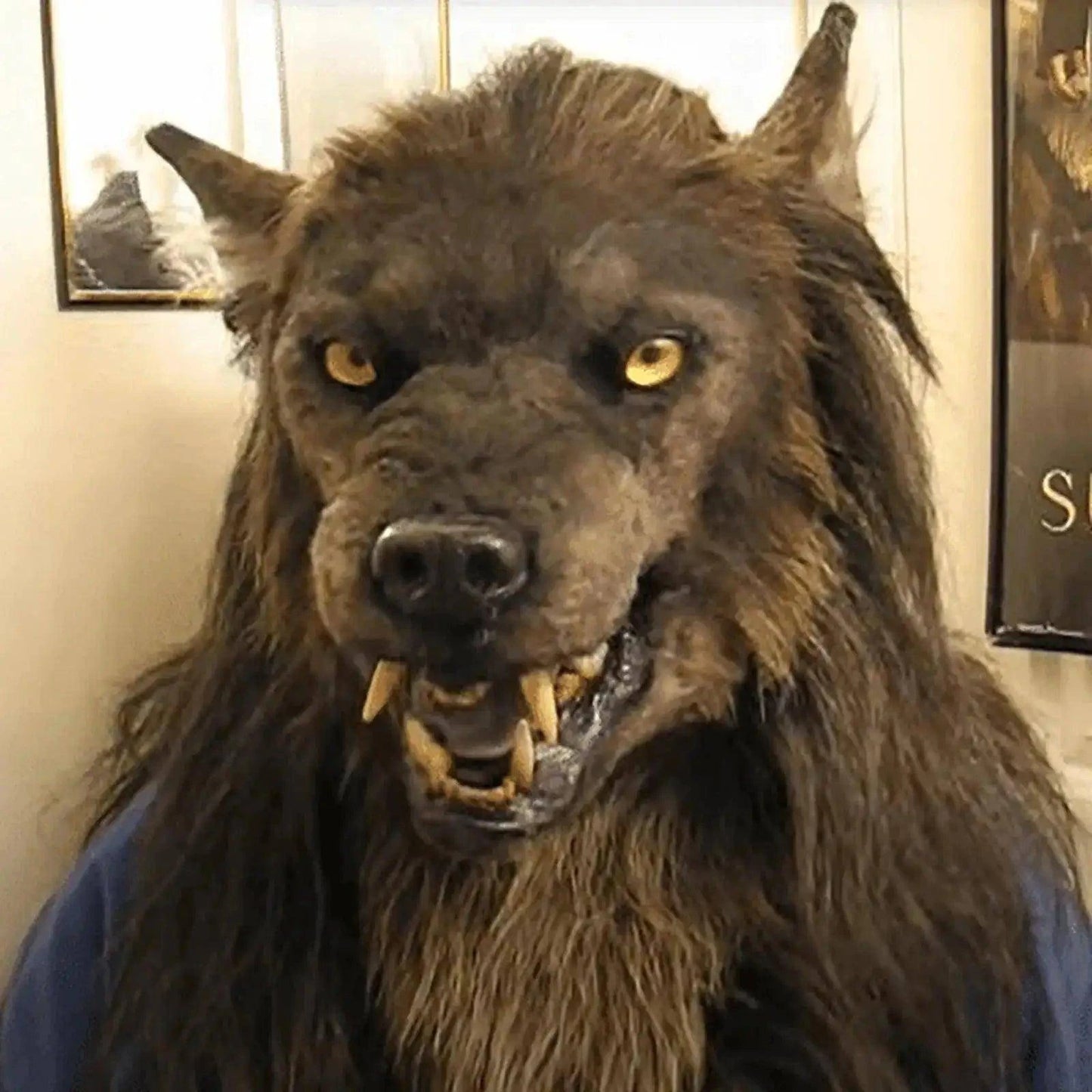 Scary Halloween Wolf Mask – Unleash Your Inner Beast with Lifelike Details - Home Kartz