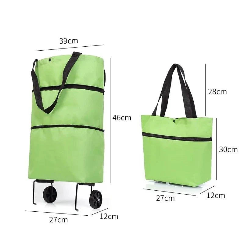 🛒 Shopping Trolley Cart Handbag | Foldable, Durable & Stylish Grocery Solution 🌟 - Home Kartz