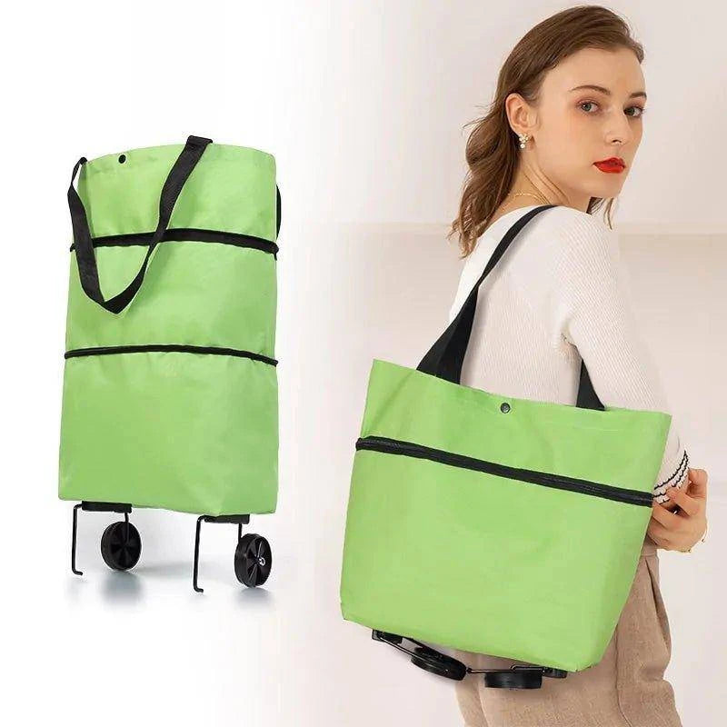 🛒 Shopping Trolley Cart Handbag | Foldable, Durable & Stylish Grocery Solution 🌟 - Home Kartz