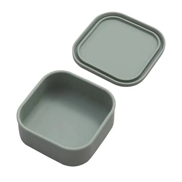 Mess-Free Mealtime: Divided Silicone Suction Plate and Spoon Set - Home Kartz