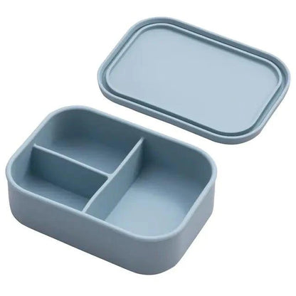 Mess-Free Mealtime: Divided Silicone Suction Plate and Spoon Set - Home Kartz