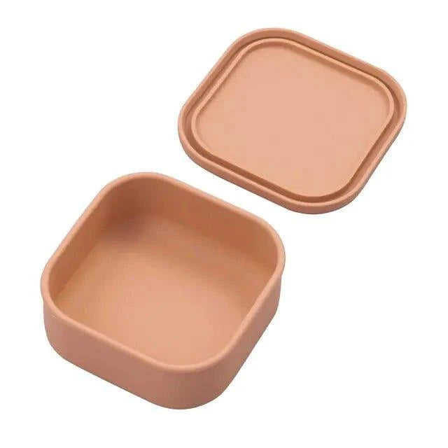 Mess-Free Mealtime: Divided Silicone Suction Plate and Spoon Set - Home Kartz