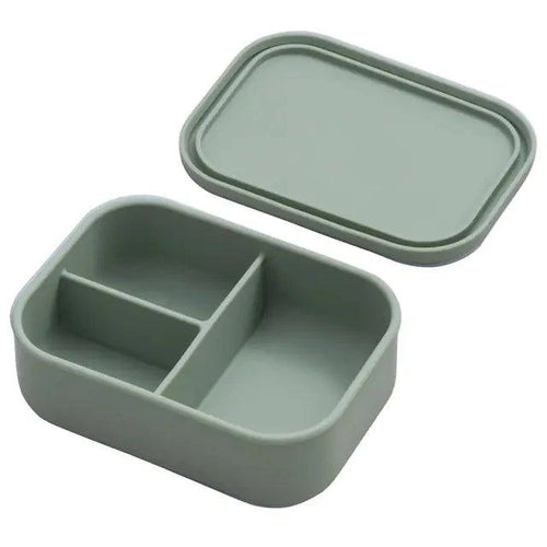 Mess-Free Mealtime: Divided Silicone Suction Plate and Spoon Set - Home Kartz