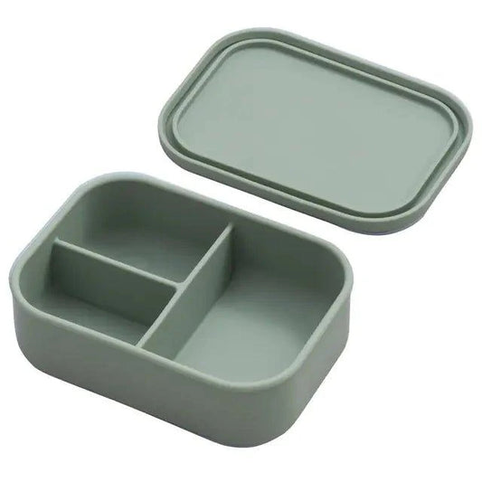 Mess-Free Mealtime: Divided Silicone Suction Plate and Spoon Set - Home Kartz