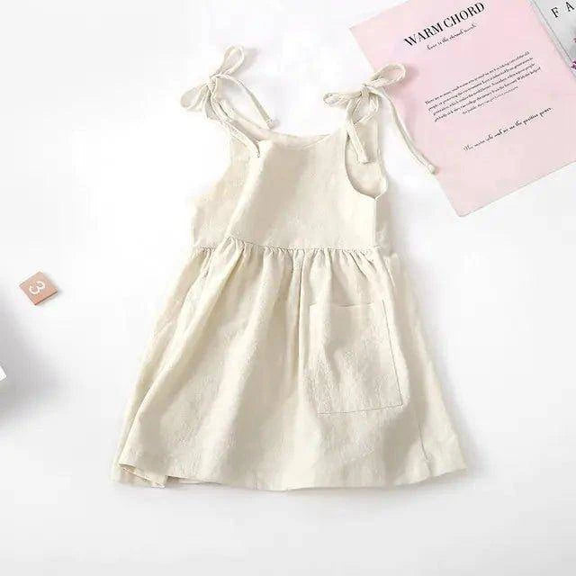 🌸 Trendy Sleeveless Cotton Toddler Girl Dress | Effortless Summer Style & Comfort for Your Little Fashionista 🌞 - Home Kartz