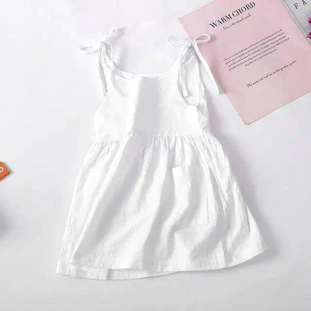🌸 Trendy Sleeveless Cotton Toddler Girl Dress | Effortless Summer Style & Comfort for Your Little Fashionista 🌞 - Home Kartz