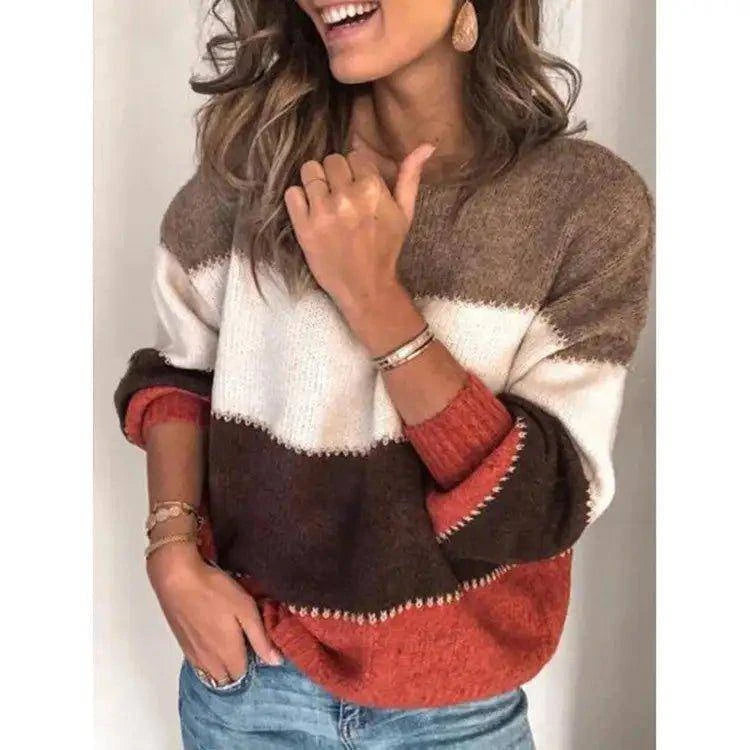 Experience Cozy Comfort Like Never Before with Our Striped Sweater - Home Kartz