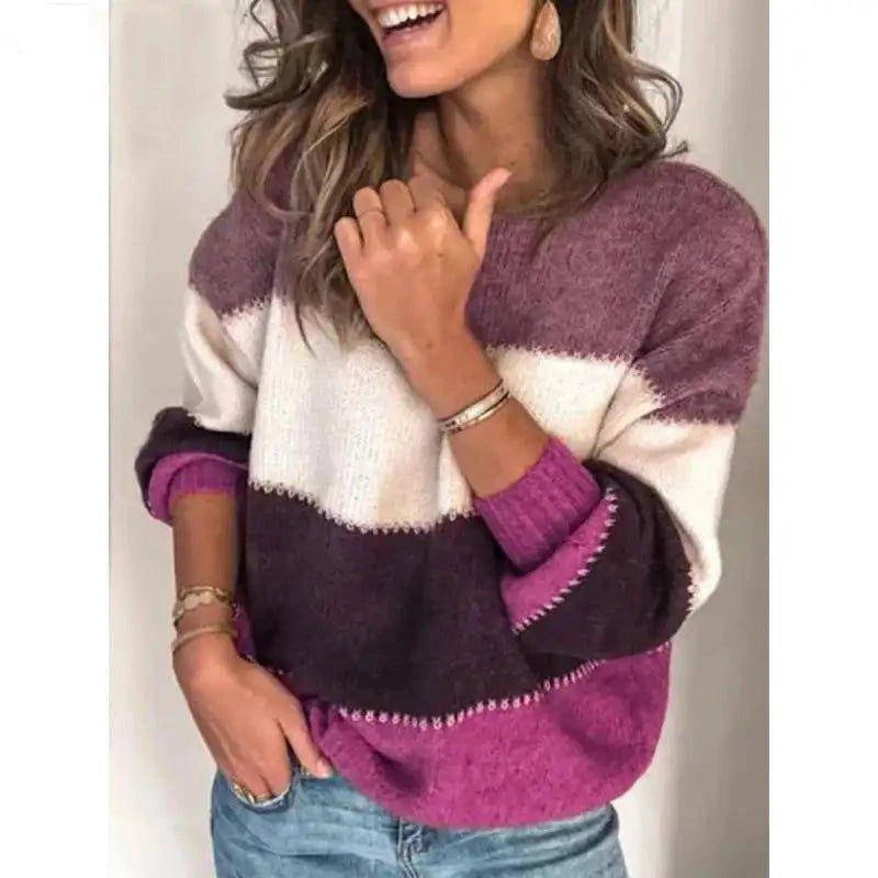 Experience Cozy Comfort Like Never Before with Our Striped Sweater - Home Kartz