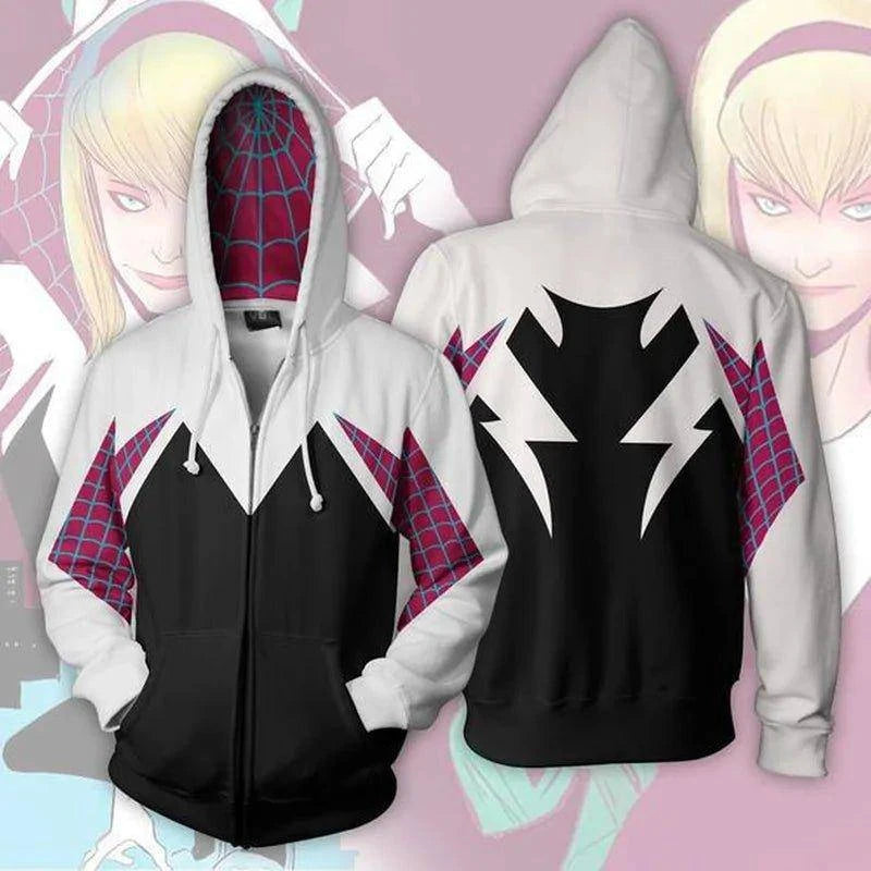 Embrace Your Inner Superhero with the Spider-Gwen / Spider-Woman Hoodie - Home Kartz