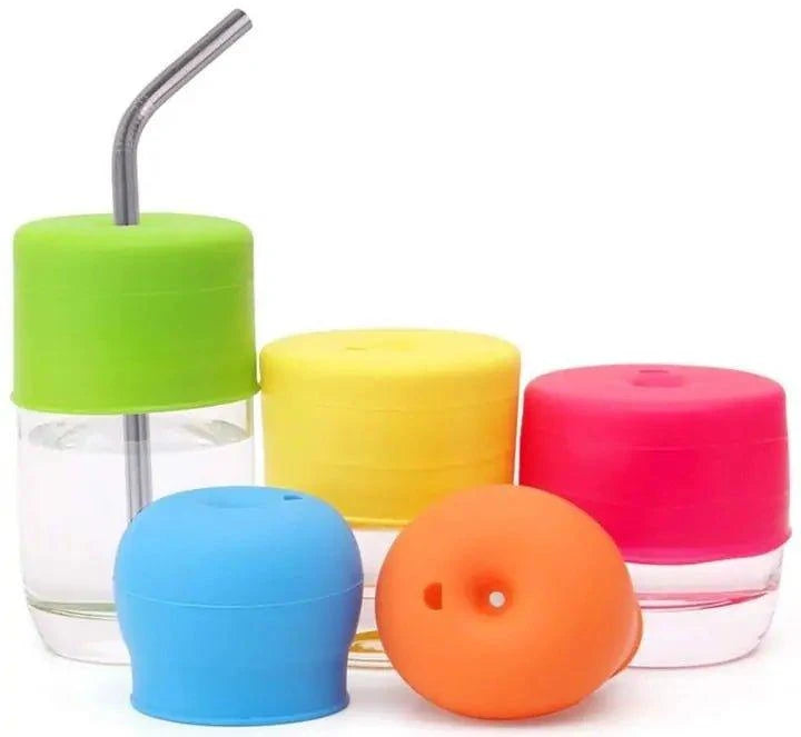 Mess-Free Feeding: Silicone Sippy Cup Lids for Stress-Free Baby Feeding - Home Kartz