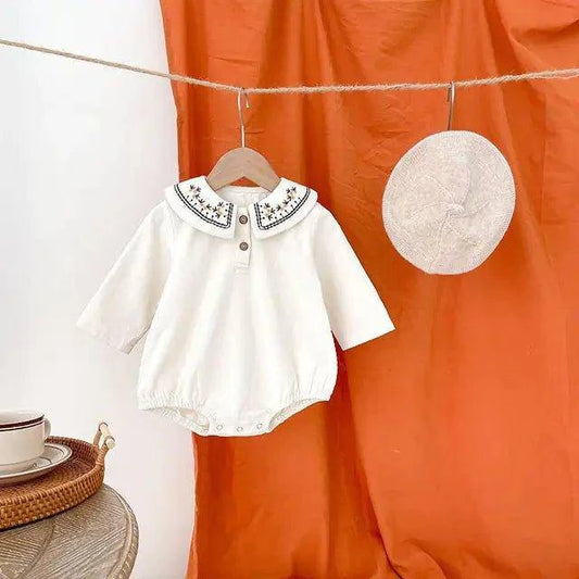 Adorable Spring Embroidered Baby Bodysuit | Perfect for Sunny Days - Home Kartz