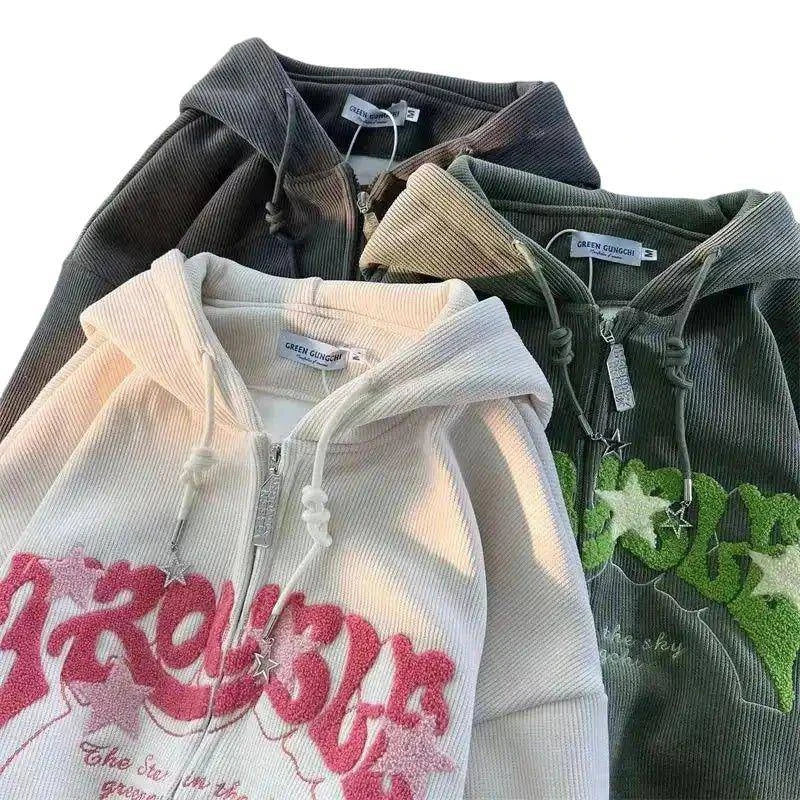 Star Trouble Zip Hoodie – Edgy, Stylish & Comfortable Streetwear - Home Kartz