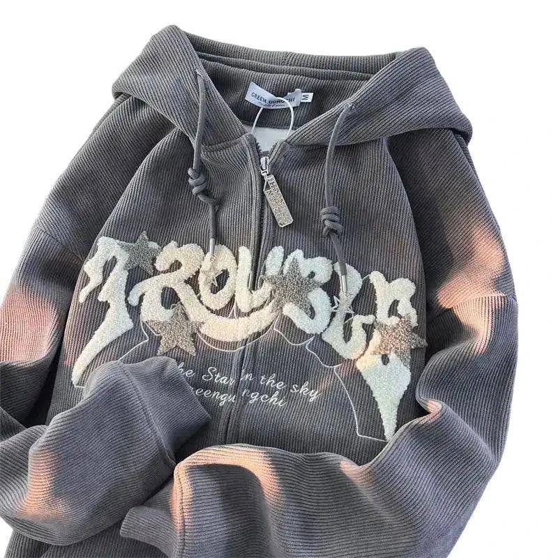Star Trouble Zip Hoodie – Edgy, Stylish & Comfortable Streetwear - Home Kartz