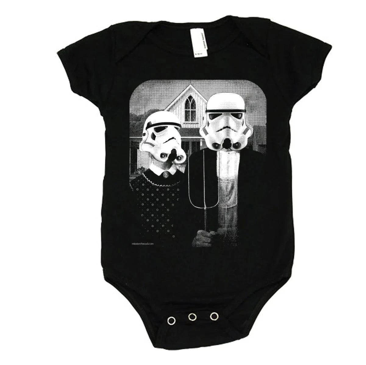 Star Wars American Gothic Onesie: A Galactic Twist on Classic Comfort - Home Kartz