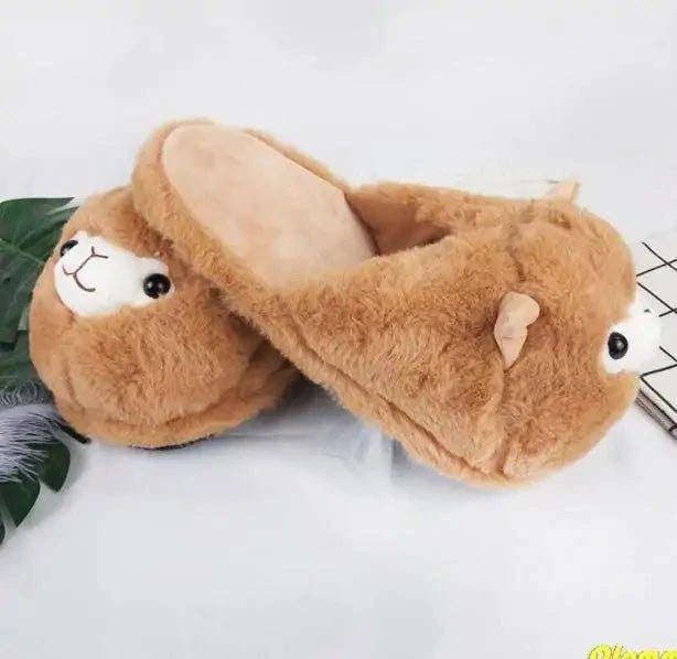 Step into Comfort: Discover the Luxury of Fluffy Alpaca Slippers - Home Kartz