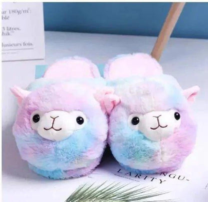 Step into Comfort: Discover the Luxury of Fluffy Alpaca Slippers - Home Kartz
