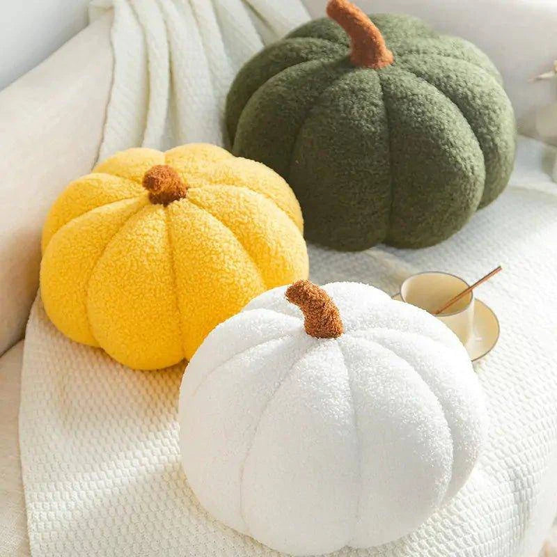 Stuffed Pumpkin Pillow Toy - Halloween Plush Decoration for Home, Office, and Gifts - Home Kartz