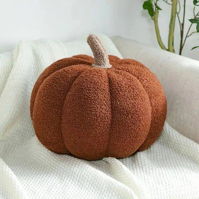 Stuffed Pumpkin Pillow Toy - Halloween Plush Decoration for Home, Office, and Gifts - Home Kartz