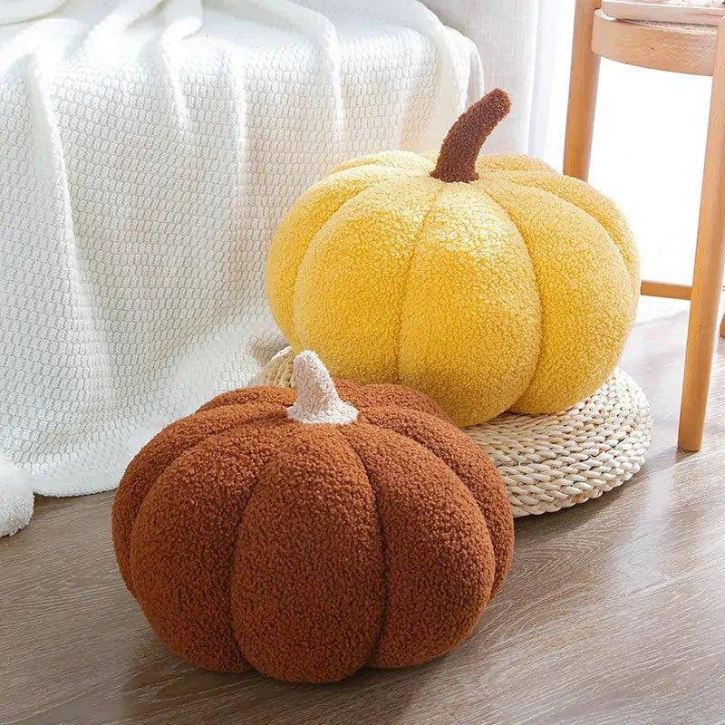 Stuffed Pumpkin Pillow Toy - Halloween Plush Decoration for Home, Office, and Gifts - Home Kartz