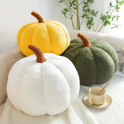 Stuffed Pumpkin Pillow Toy - Halloween Plush Decoration for Home, Office, and Gifts - Home Kartz