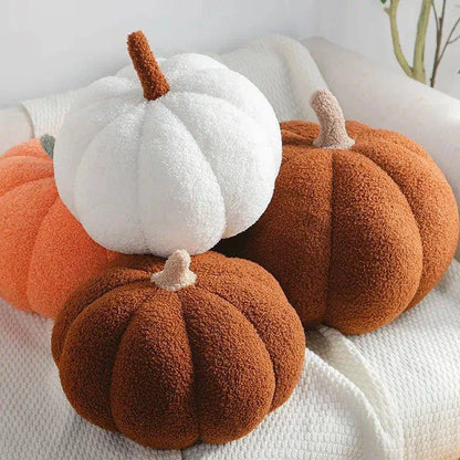 Stuffed Pumpkin Pillow Toy - Halloween Plush Decoration for Home, Office, and Gifts - Home Kartz