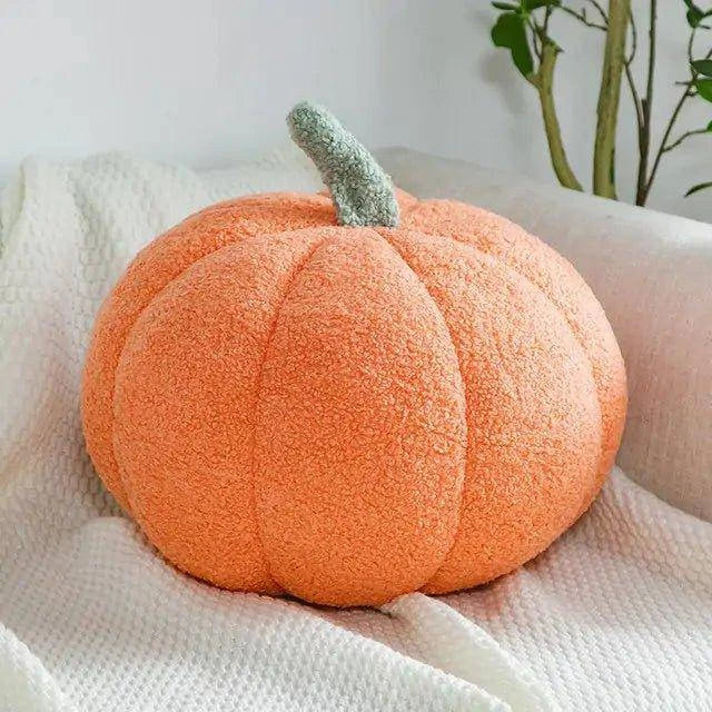 Stuffed Pumpkin Pillow Toy - Halloween Plush Decoration for Home, Office, and Gifts - Home Kartz