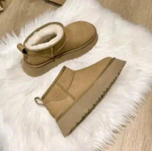 Stylish Winter Platform Ankle Boots – Cozy Comfort and Effortless Elegance - Home Kartz