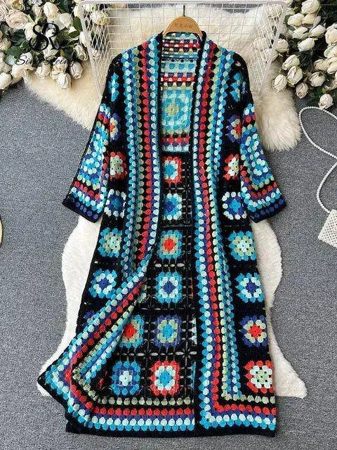 Summer Beach Long Cardigan for Women | Lightweight, Breathable Beach Cover-Up - Home Kartz