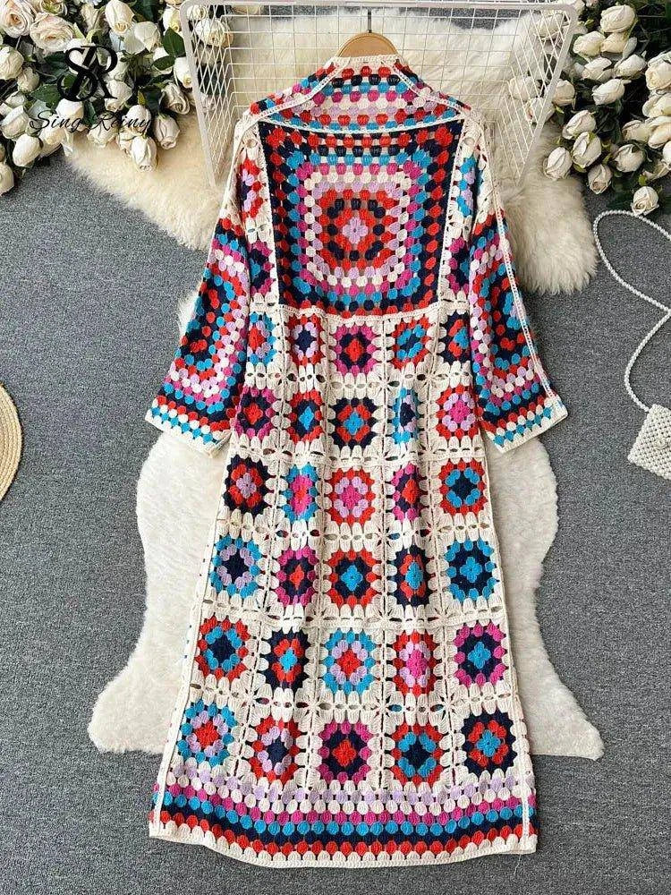 Summer Beach Long Cardigan for Women | Lightweight, Breathable Beach Cover-Up - Home Kartz