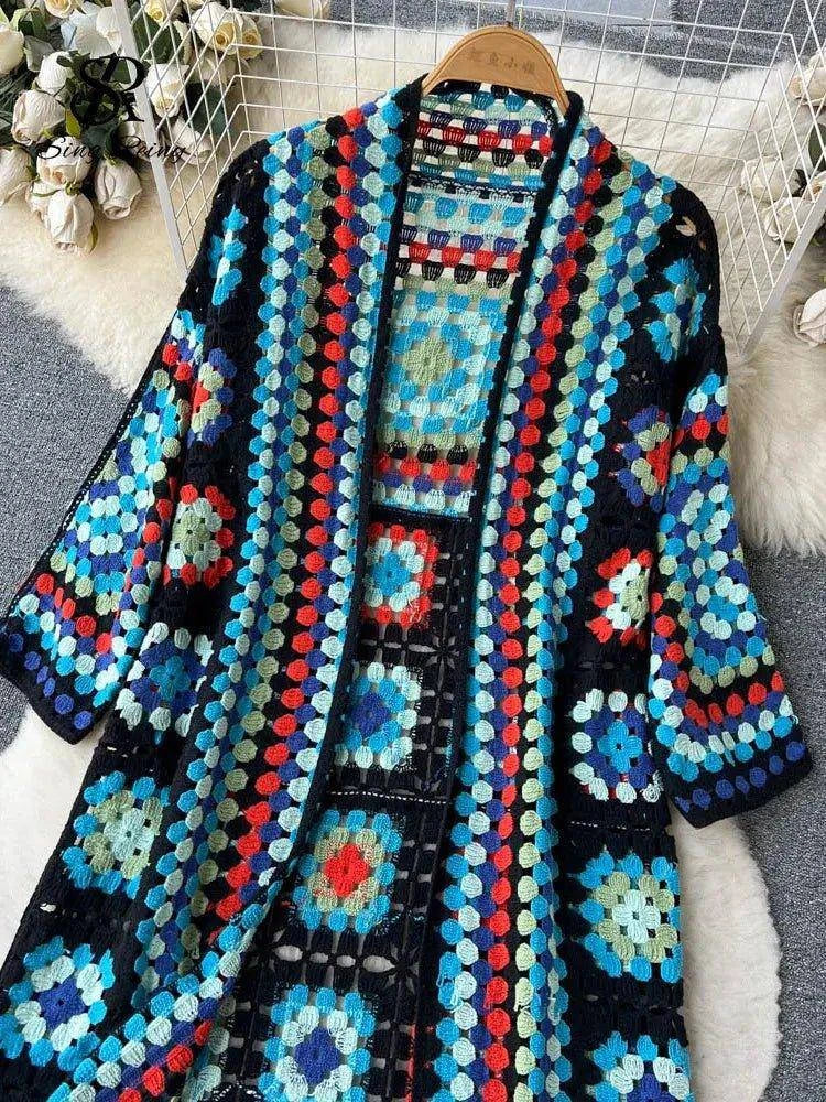 Summer Beach Long Cardigan for Women | Lightweight, Breathable Beach Cover-Up - Home Kartz