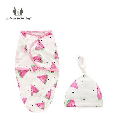 Swaddle Blanket with Cap | Snuggle in Style and Comfort | Perfect Baby Shower Gift - Home Kartz