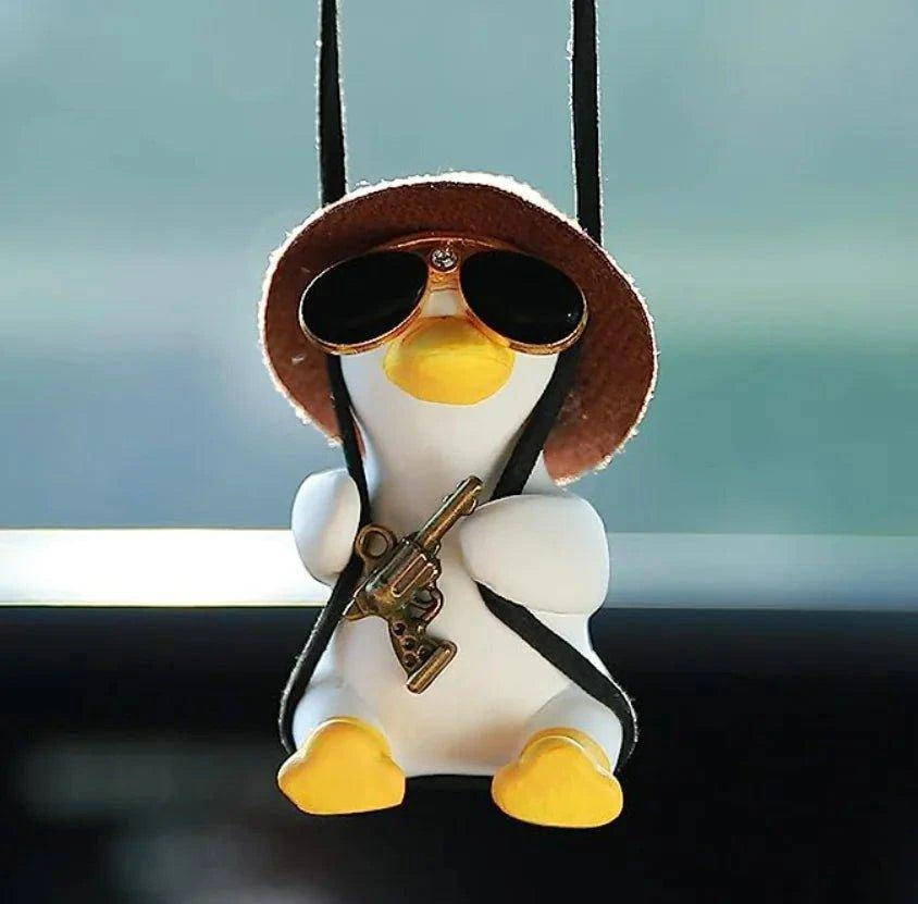 Add Fun to Your Car with Swinging Duck Rearview Mirror Charm - Home Kartz