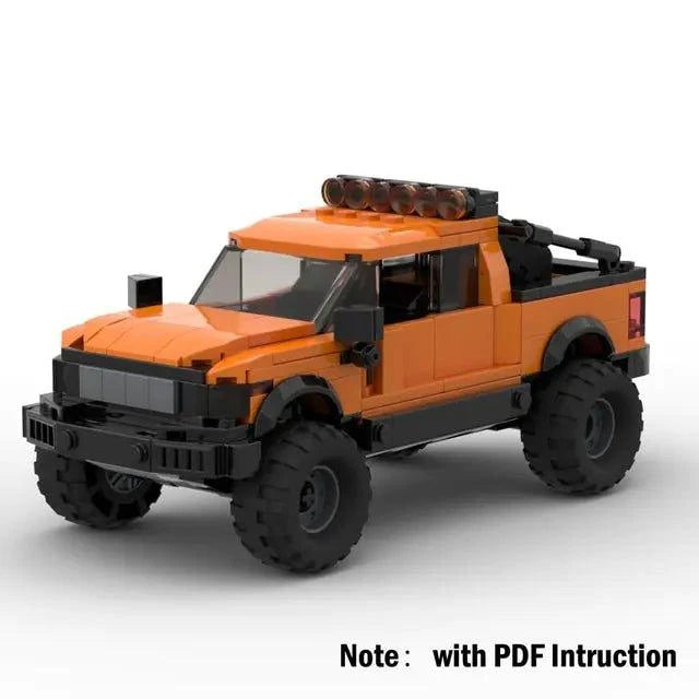 Technical Ford Raptors F-150 Pickup Truck Building Blocks Set - Home Kartz