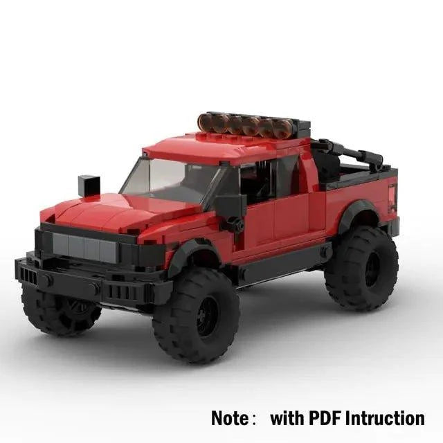 Technical Ford Raptors F-150 Pickup Truck Building Blocks Set - Home Kartz
