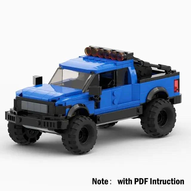 Technical Ford Raptors F-150 Pickup Truck Building Blocks Set - Home Kartz