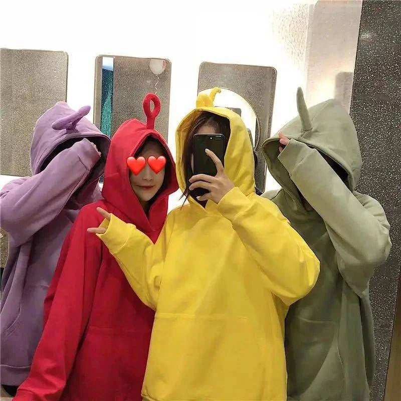 Cozy and Stylish Teletubbie Hoodies for Women - Polyester & Cotton Blend - Home Kartz