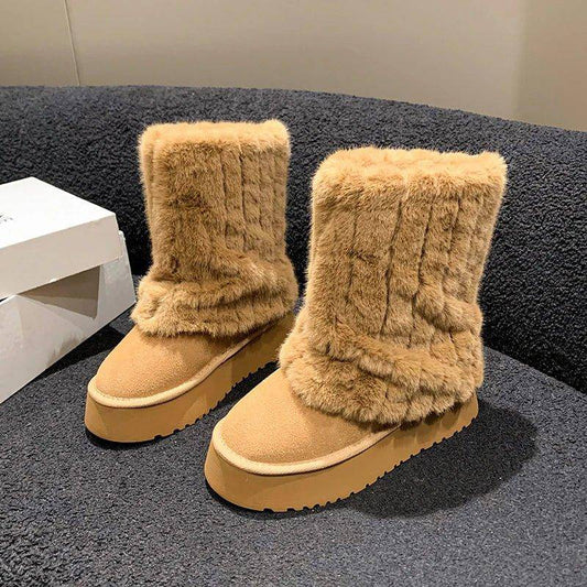 ❄️ Luxury Thick-Soled Snow Boots for Women | Stay Warm & Stylish All Winter 🌟 - Home Kartz