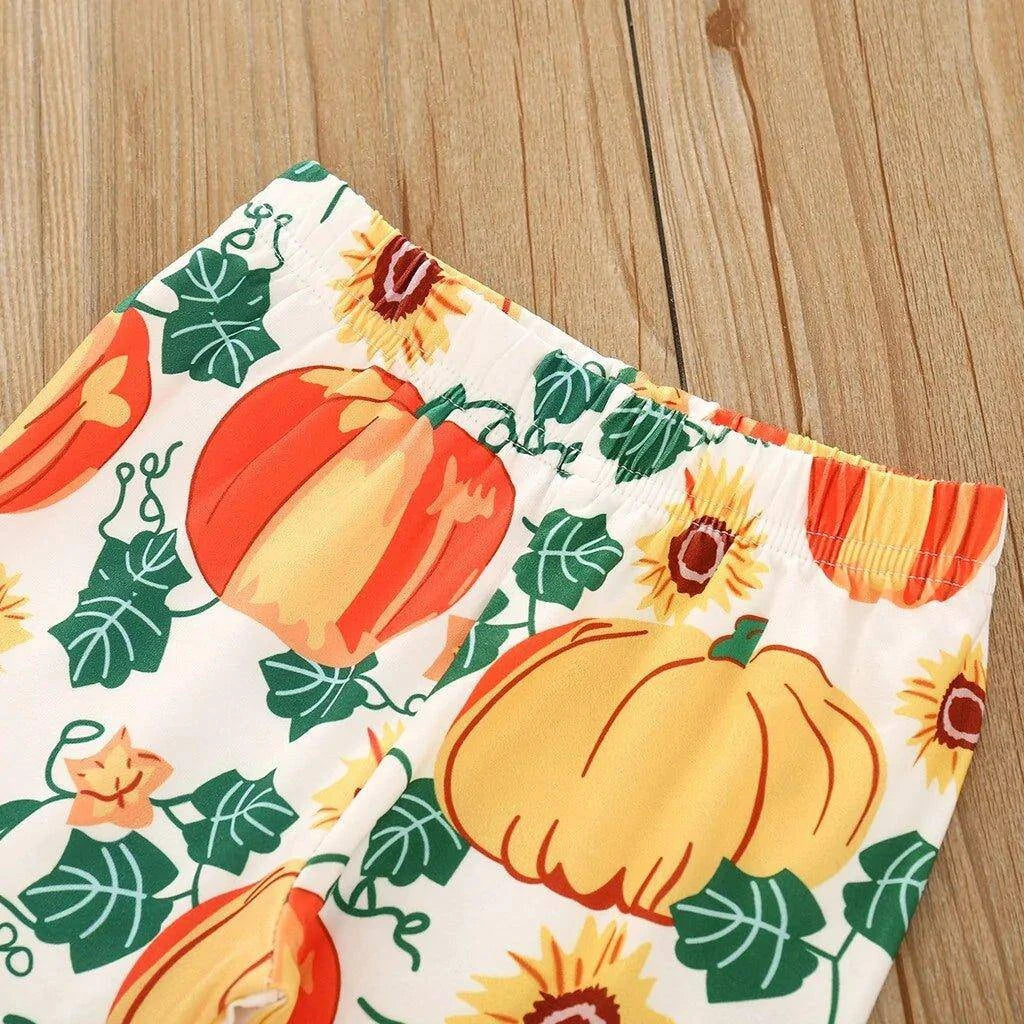 🎃 Toddler Pumpkin Print Dress Set - The Perfect Halloween Outfit for Your Little One 🎃 - Home Kartz