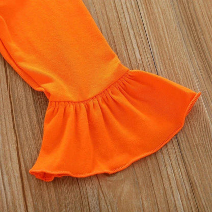 🎃 Toddler Pumpkin Print Dress Set - The Perfect Halloween Outfit for Your Little One 🎃 - Home Kartz