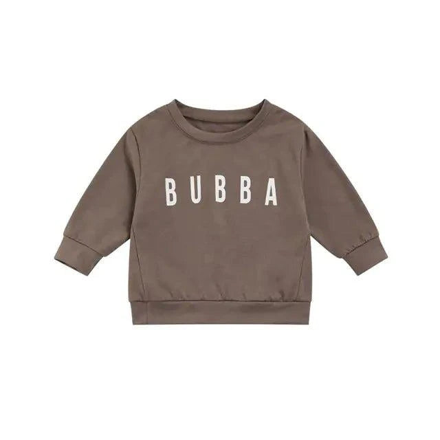 Stay Stylish and Cozy with Our Toddler Solid Letter Print Pullover! - Home Kartz